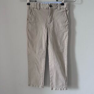 Janie and Jack Boys Khaki Pants size 5 with adjustable waist